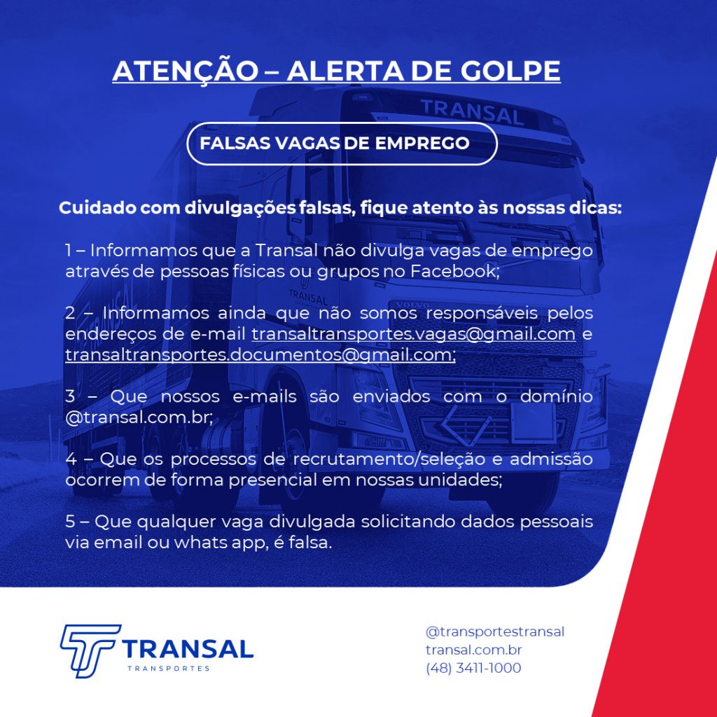 ALERTA Vagas Falsas